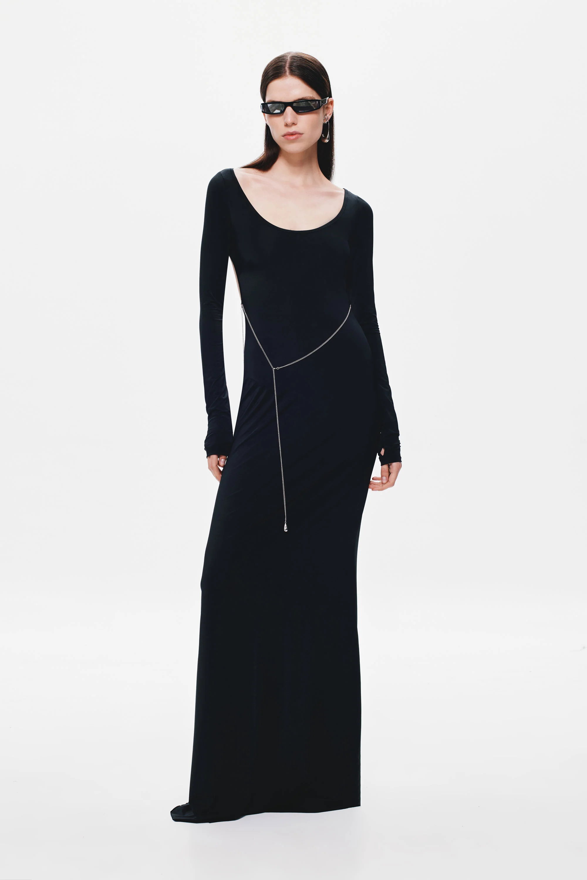 THE 'MARGOT' LONG SLEEVE JERSEY DRESS - Image 5