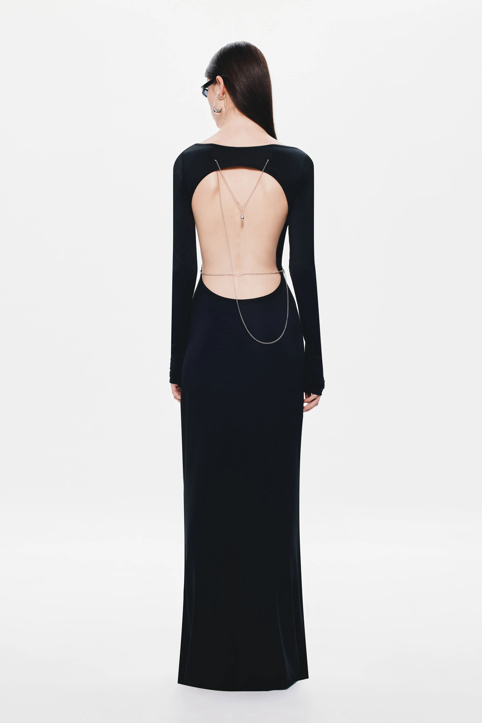 THE 'MARGOT' LONG SLEEVE JERSEY DRESS - Image 6