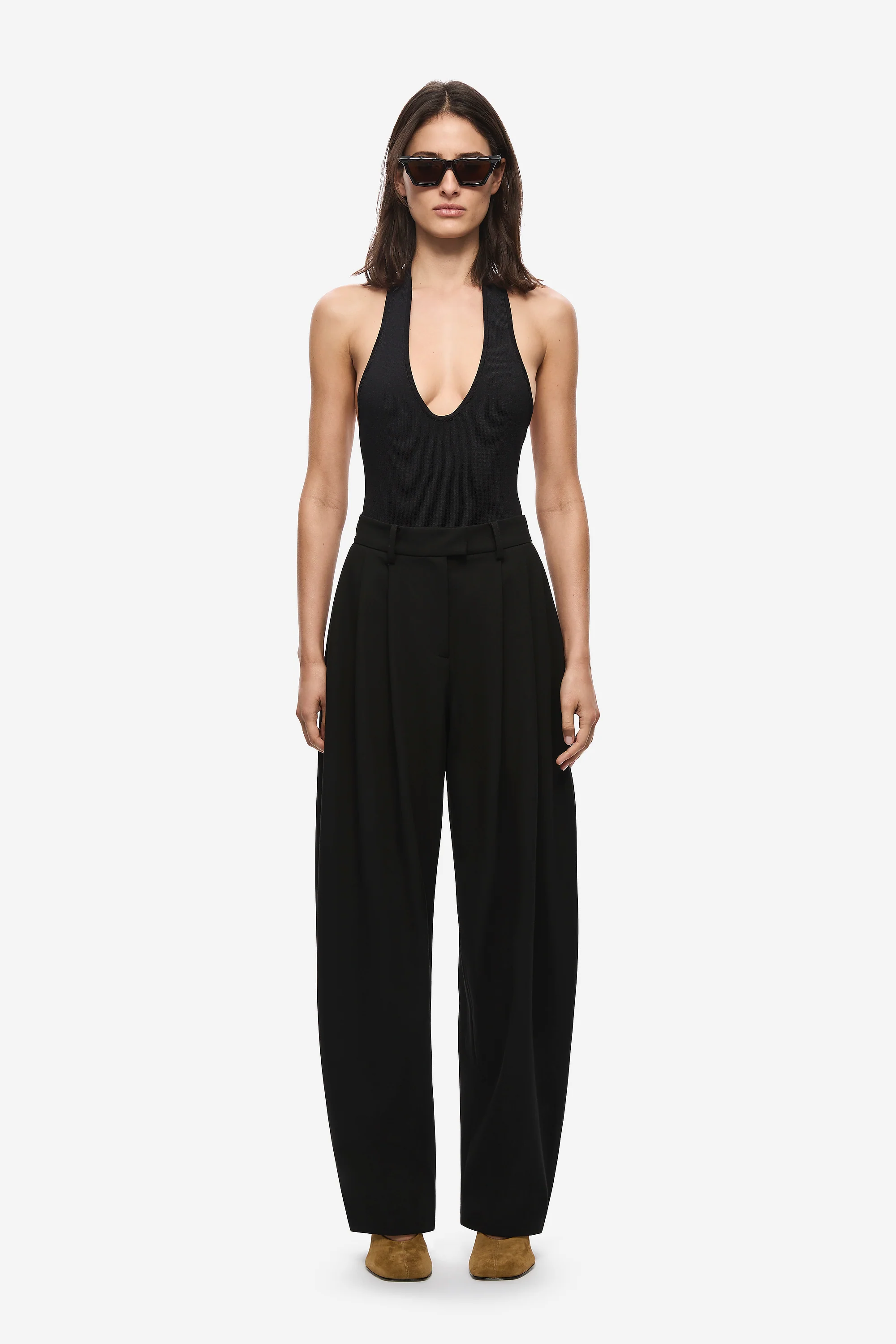 THE MEZZALUNA PLEATED BARREL LEG TROUSER - Image 5