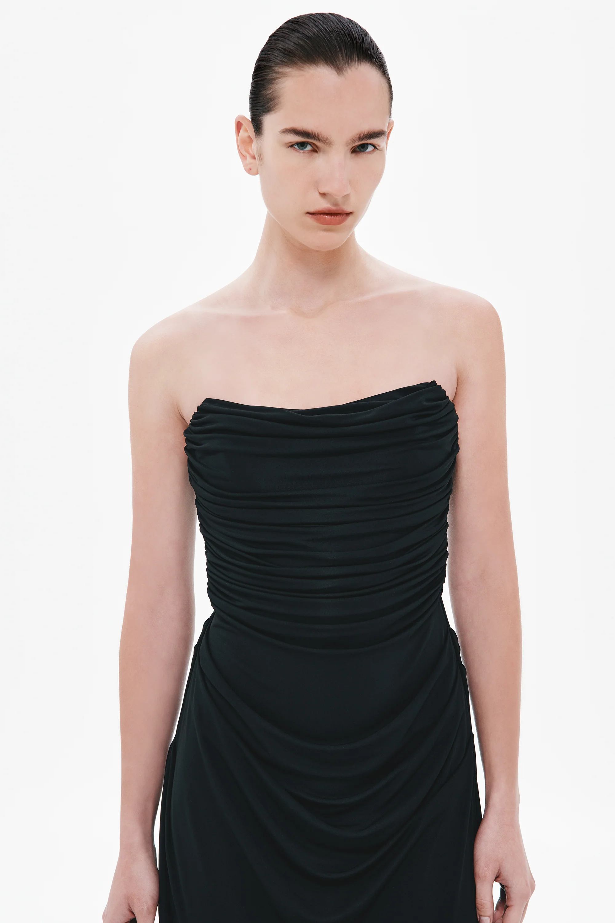 THE DRY JERSEY DRAPED DRESS - Image 5