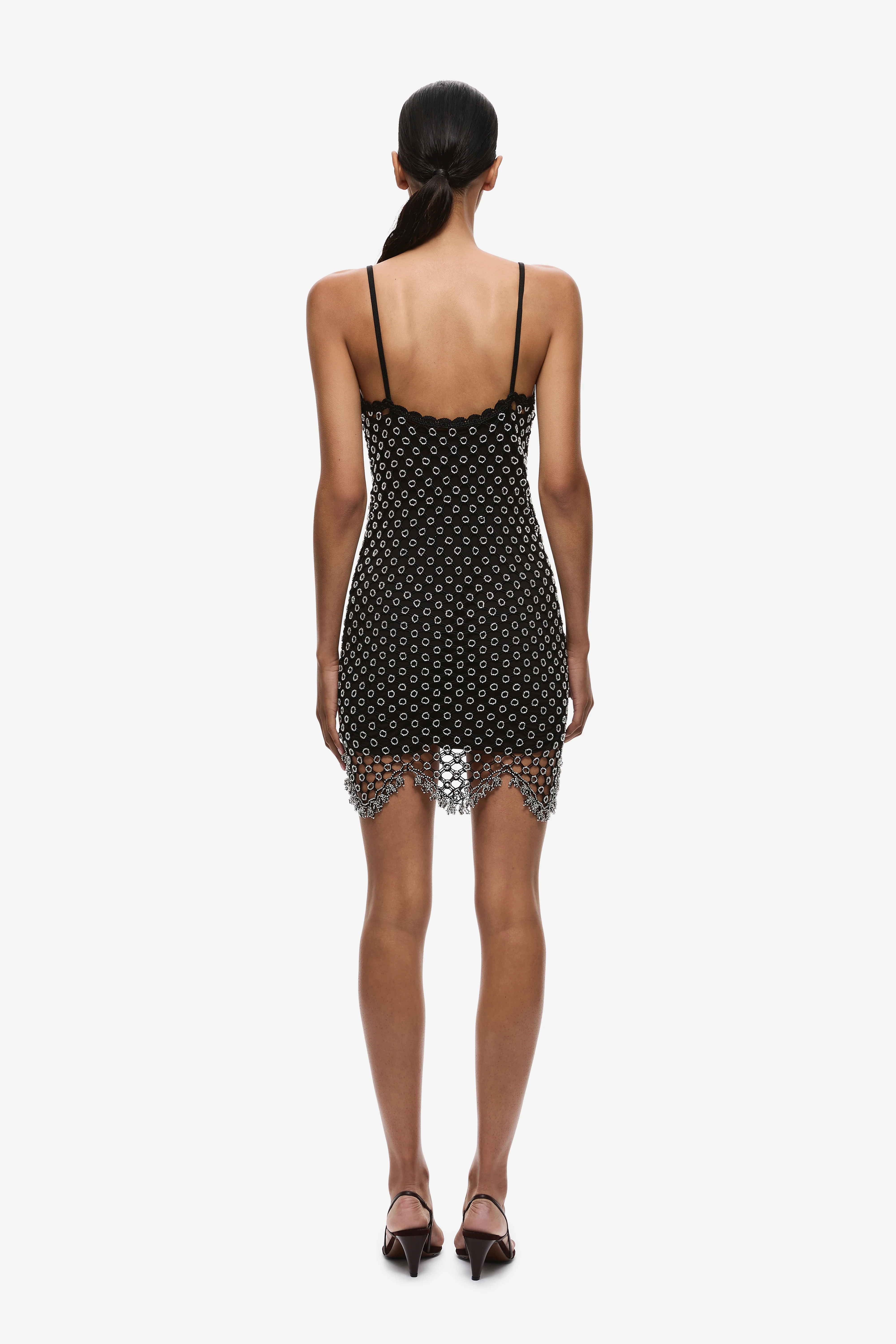THE HAND CROCHET BEADED MINI DRESS - Image 3